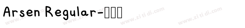 Arsen Regular字体转换